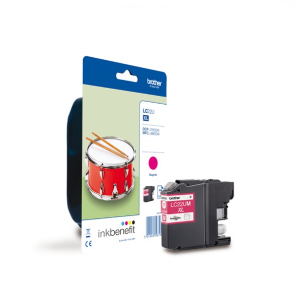 Brother - Cartuccia - Magenta - LC22EM - 1200 pag Brother - Cartuccia - Magenta - LC22EM - 1200 pag