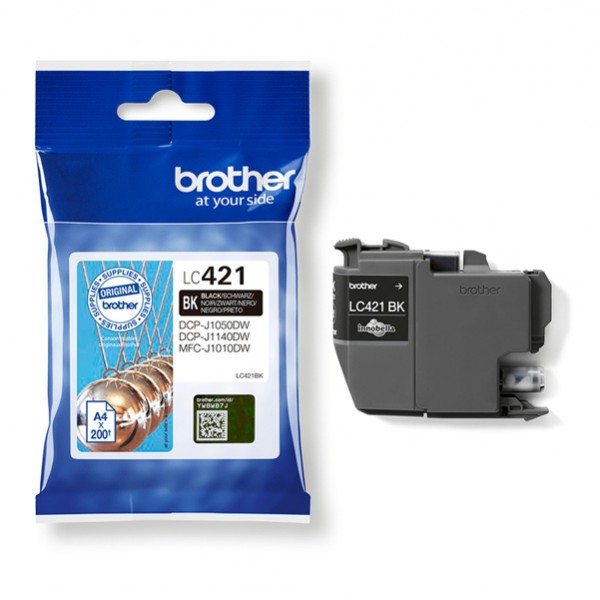 Brother - Cartuccia Ink - Nero - LC421BK - 200 pag Brother - Cartuccia Ink - Nero - LC421BK - 200 pag