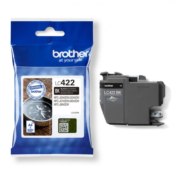 Brother - Cartuccia - Nero - LC422BK - 550 pag Brother - Cartuccia - Nero - LC422BK - 550 pag
