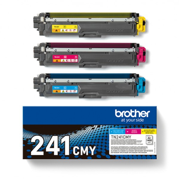 Brother - Bundle di 3 Toner - C/M/Y - TN241CMY - 1.400 pag Brother - Bundle di 3 Toner - C/M/Y - TN241CMY - 1.400 pag