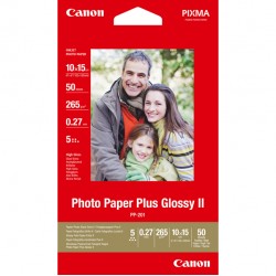 Canon - Carta fotografia lucida PP-201 II Plus - 4 x 6 