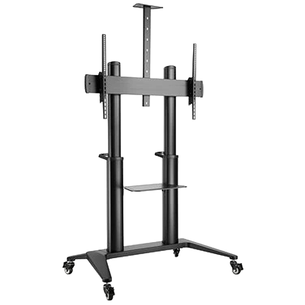 Dacomex - Carrello nero su ruote - Altezza regolabile - 75