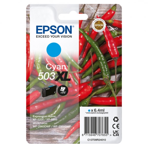 Epson - Cartuccia - Ciano - 503XL - C13T09R24010 - 6,4 ml