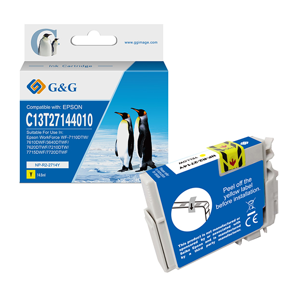 G&G - Cartuccia ink Compatibile per Epson WorkForce WF-3620DWF/WF-7110DTW/WF-7620DTWF - Giallo G&G - Cartuccia ink Compatibile per Epson WorkForce WF-3620DWF/WF-7110DTW/WF-7620DTWF - Giallo