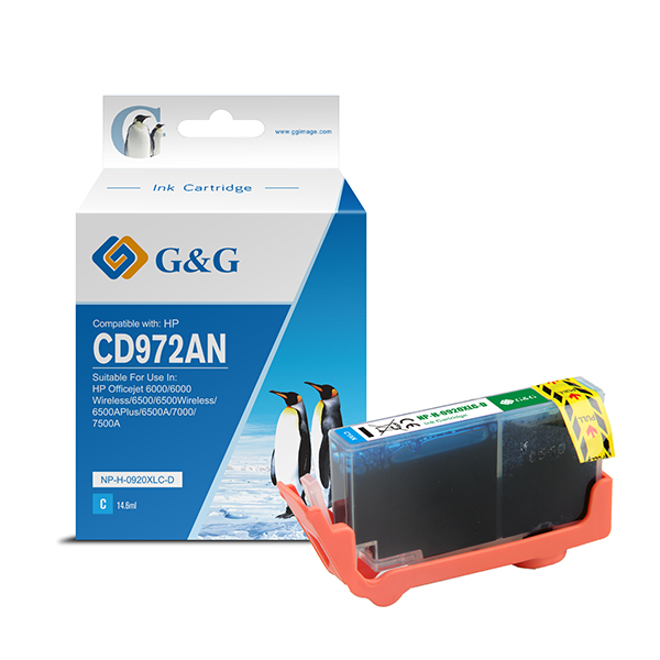 G&G - Cartuccia ink Compatibile per HP 920XL - Ciano G&G - Cartuccia ink Compatibile per HP 920XL - Ciano