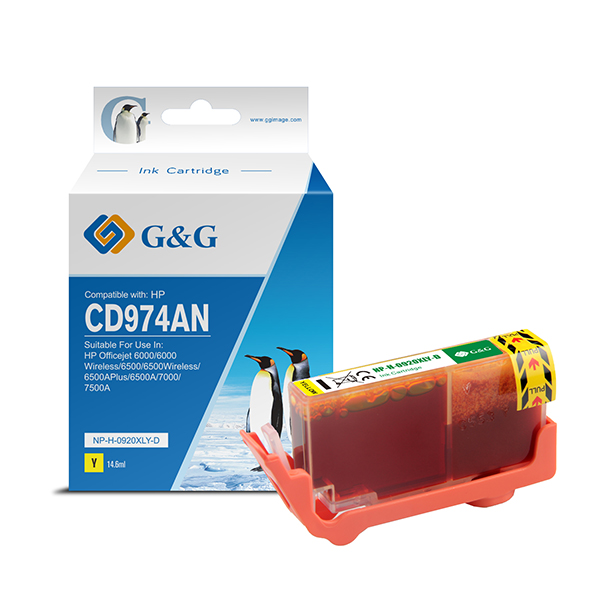 G&G - Cartuccia ink Compatibile per HP 920XL - Giallo G&G - Cartuccia ink Compatibile per HP 920XL - Giallo