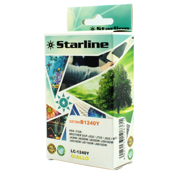 Starline - Cartuccia ink - per Brother - Giallo - LC1240Y - 12ml Starline - Cartuccia ink - per Brother - Giallo - LC1240Y - 12ml