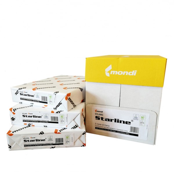 Carta fotocopie - A4 - 80 gr - bianco - Starline - conf. 500 fogli Carta fotocopie - A4 - 80 gr - bianco - Starline - conf. 500 fogli