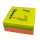 Biglietti adesivi Cubo - assortito neon - 75 x 75mm - 70gr - 320 fogli - Starline