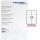 Etichette adesive - in carta - angoli arrotondati - permanenti - 99,1 x 38,1 mm - 14 et/fg - 100 fogli - bianco - Starline