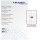 Etichette adesive - in carta - angoli arrotondati - permanenti - 47,5 x 25,5 mm - 44 et/fg - 100 fogli - bianco - Starline