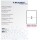 Etichette adesive - in carta - angoli arrotondati - permanenti - 199,6 x 143,5 mm - 2 et/fg - 100 fogli - bianco - Starline