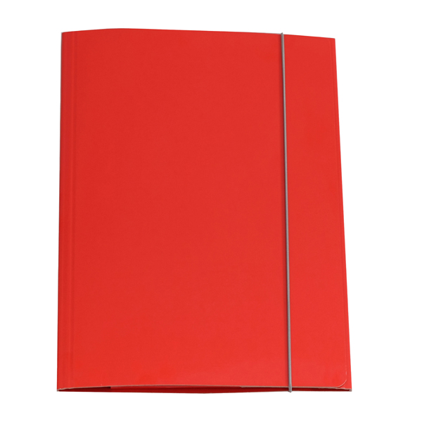 Cartella 3 lembi con elastico Queen - A4 - dorso variabile - cartone plastificato - rosso - Starline Cartella 3 lembi con elastico Queen - A4 - dorso variabile - cartone plastificato - rosso - Starline