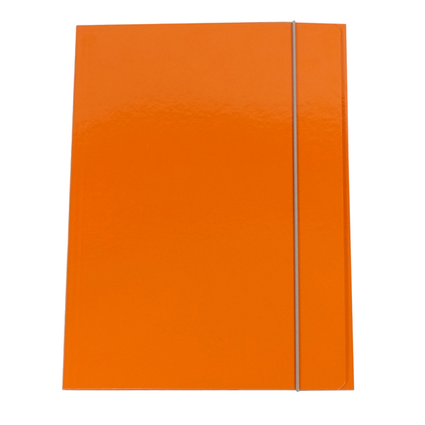 Cartella 3 lembi con elastico Queen - A4 - dorso variabile - cartone plastificato - arancio - Starline Cartella 3 lembi con elastico Queen - A4 - dorso variabile - cartone plastificato - arancio - Starline