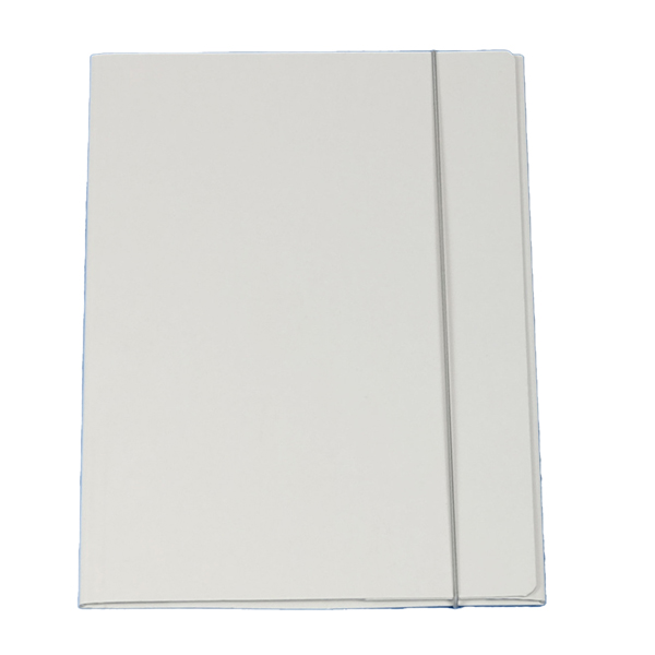 Cartella 3 lembi con elastico Queen - A4 - dorso variabile - cartone plastificato - bianco - Starline Cartella 3 lembi con elastico Queen - A4 - dorso variabile - cartone plastificato - bianco - Starline