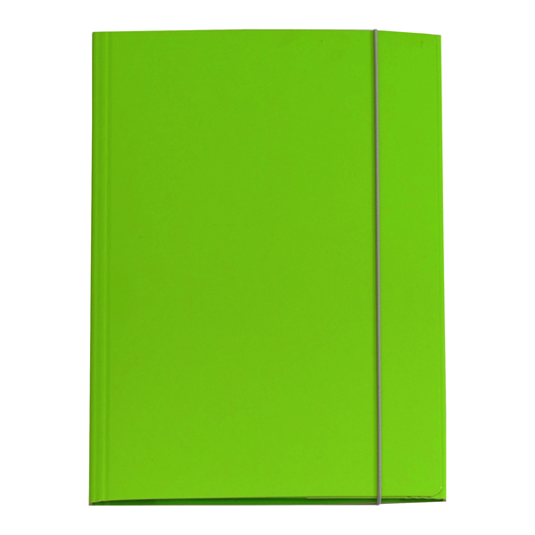 Cartella 3 lembi con elastico Queen - A4 - dorso variabile - cartone plastificato - verde prato - Starline Cartella 3 lembi con elastico Queen - A4 - dorso variabile - cartone plastificato - verde prato - Starline