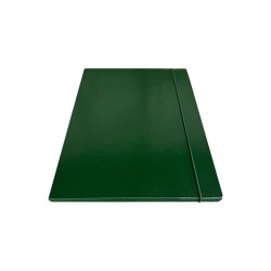 Cartella 3 lembi con elastico - 25 x 34 cm - dorso 1cm - verde - Starline