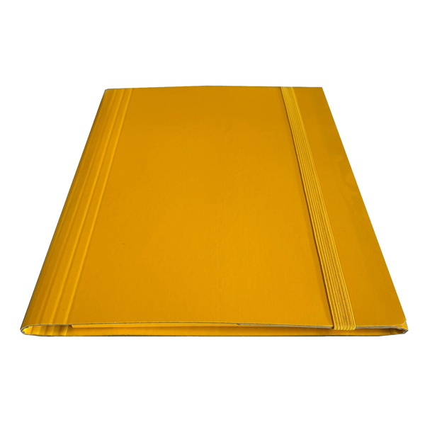 Cartella 3 lembi con elastico piatto - A4 - dorso variabile - giallo - Starline Cartella 3 lembi con elastico piatto - A4 - dorso variabile - giallo - Starline