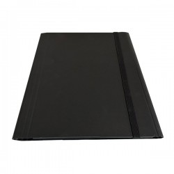 Cartella 3 lembi con elastico piatto - A4 -dorso variabile - grigio - Starline