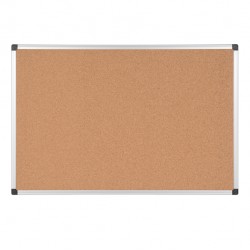 Lavagna - 60 x90 cm - superficie in sughero - cornice in alluminio - Starline