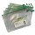 Busta a rete con cerniera verde - PVC - 31,2 x 41,2 cm - trasparente - Starline
