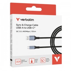 Verbatim - Cavo USB-A a USB-C_18W- 31843 - 120cm