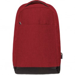 ZAINO ANTITACCHEGGIO CON USCITA USB IN POLIESTERE 300D Rosso