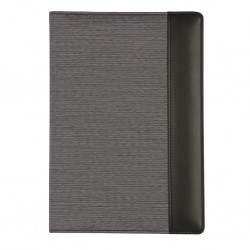 CARTELLA PORTABLOCCO IN NYLON E PU Grigio