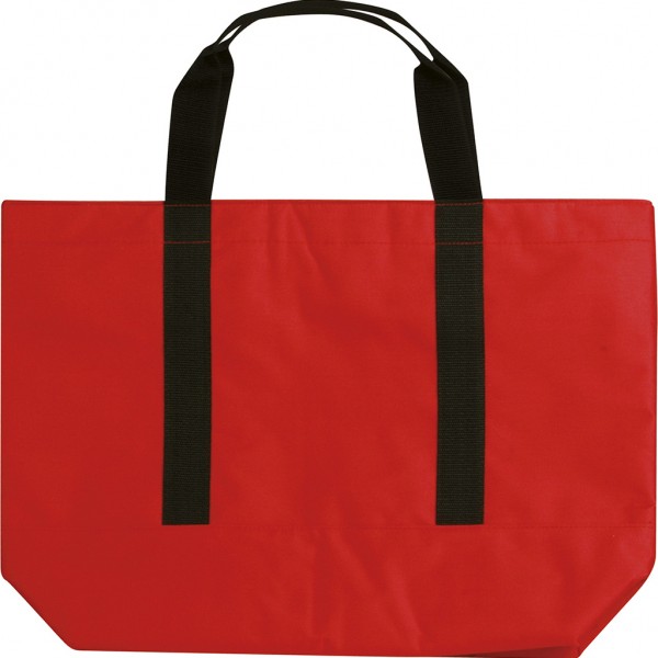 BORSA SHOPPING TERMICA IN POLIESTERE 600D Rosso