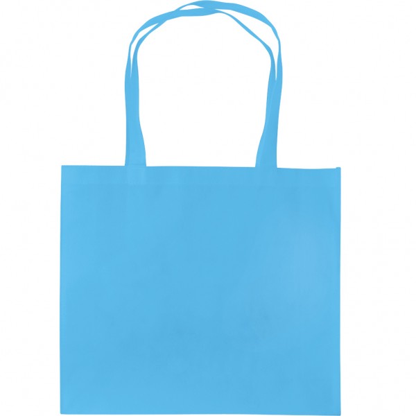 BORSA SHOPPER CON SOFFIETTO IN TNT (80 SK (blu sky)