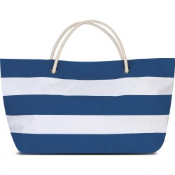 BORSA MARE IN POLIESTERE 600D Bianco/Blu navy