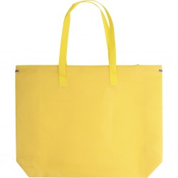 BORSA SHOPPING CON CHIUSURA LAMPO IN TNT (100 Giallo