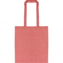 BORSA SHOPPING IN COTONE RICICLATO 100% (150 Rosso