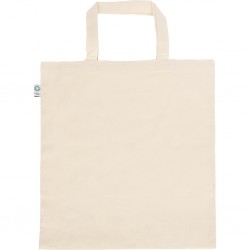 BORSA SHOPPING COLORE NATURAL IN COTONE ORGANICO 100% (140 Bianco-taglia-L