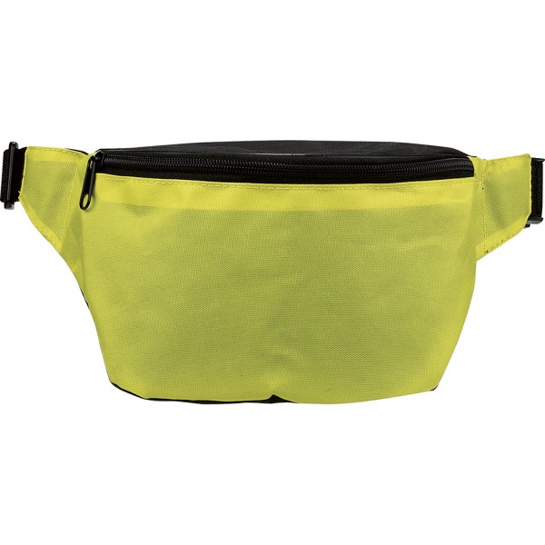 MARSUPIO 2 TASCHE IN POLIESTERE 420D Nero/Giallo