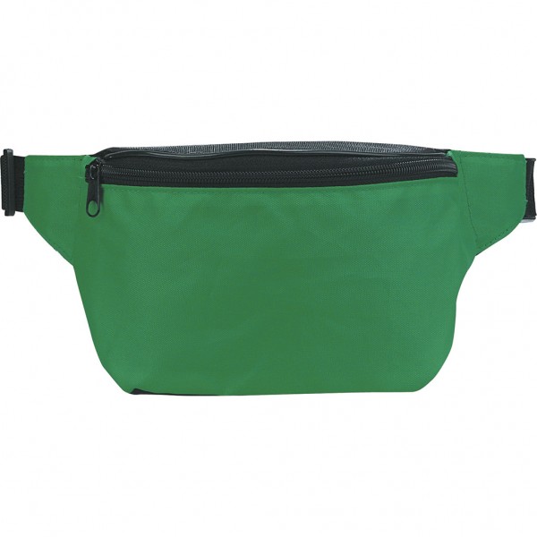 MARSUPIO 2 TASCHE IN POLIESTERE 420D Nero/Verde