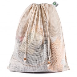 SACCA GRANDE CON RETE IN COTONE ORGANICO (300
