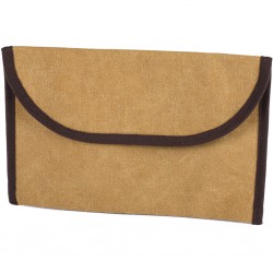 BUSTA PORTA DOCUMENTI VINTAGE IN POLICOTONE CANVAS E PVC