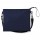 dal design lineare e giovanile, con tracolla regolabile e staccabile a mezzo moschettoni in plastica. Con chiusura a zip NY (blu navy)