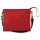 dal design lineare e giovanile, con tracolla regolabile e staccabile a mezzo moschettoni in plastica. Con chiusura a zip R (rosso)