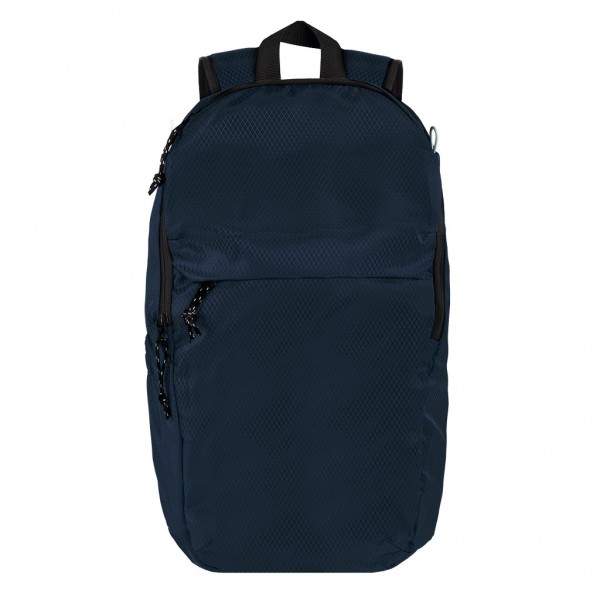 scomparto principale con chiusura a zip, ampia tasca interna aperta, due ampie tasche frontali con chiusura a zip ed una tasca laterale aperta. Schienale e spallacci imbottiti con materiale traspirante NY (blu navy) scomparto principale con chiusura a zip, ampia tasca interna aperta, due ampie tasche frontali con chiusura a zip ed una tasca laterale aperta. Schienale e spallacci imbottiti con materiale traspirante NY (blu navy)