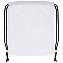 con cordoncini spessi, tasca laterale con chiusura a zip e con passanti agli angoli B (bianco)