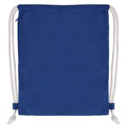 con cordoncini spessi, tasca laterale con chiusura a zip e con passanti agli angoli BL (blu royal)