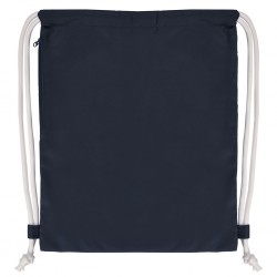 con cordoncini spessi, tasca laterale con chiusura a zip e con passanti agli angoli NY (blu navy)
