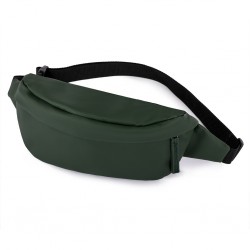 scomparto di grande capienza con chiusura a zip e cinghia regolabile VM (verde militare)