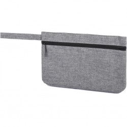 BUSTA PORTA DOCUMENTI MELANGE IN POLIESTERE 600D E PVC Grigio