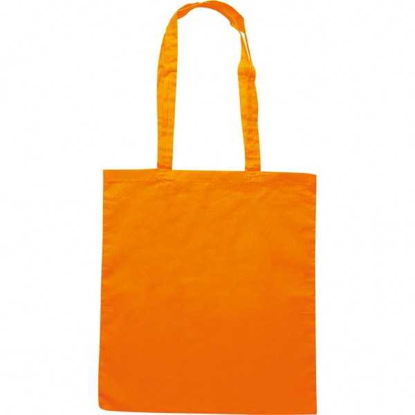 BORSA SHOPPER IN COTONE (130 A (arancione)