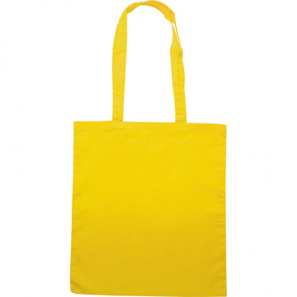 BORSA SHOPPER IN COTONE (130 G (giallo)