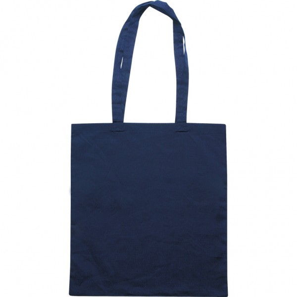 BORSA SHOPPER IN COTONE (130 NY (blu navy)