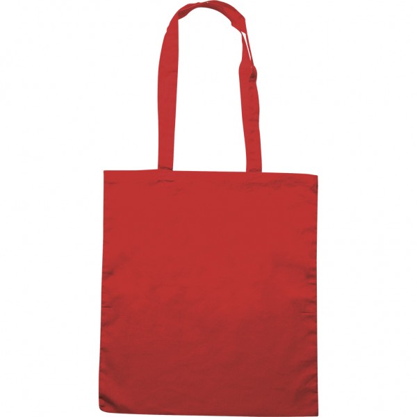 BORSA SHOPPER IN COTONE (130 R (rosso)